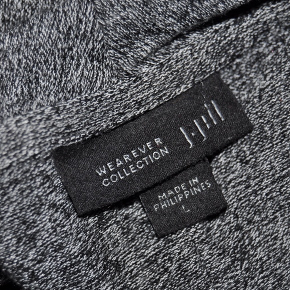 J.JILL Wearever Gray Marled Open-Front Cardigan D1 - Picture 5 of 7